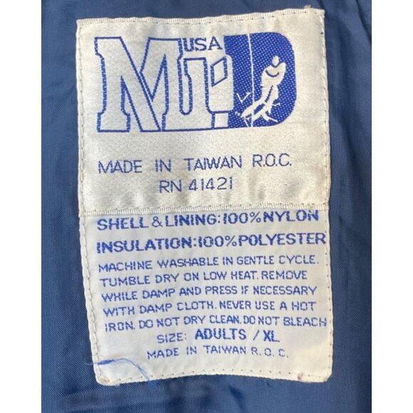 M.I.D. USA Navy Snow Bib Overalls Unisex Adult XL Nylon & Polyester - Picture 4 of 5